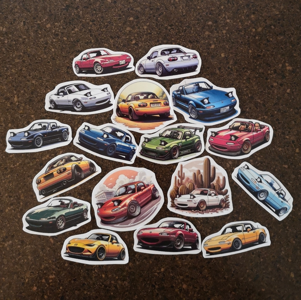 Mazda Miata MX5 Sticker Set JDM 16 pc